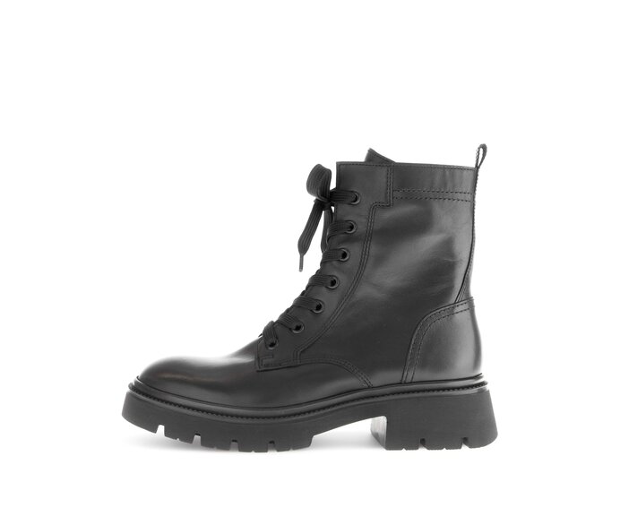 Schnürstiefelette schwarz #0