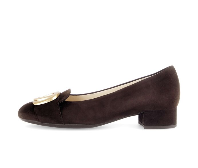 Escarpin marron daim online