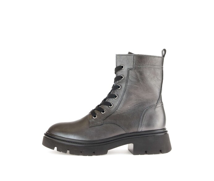 Schnürstiefelette silber #0