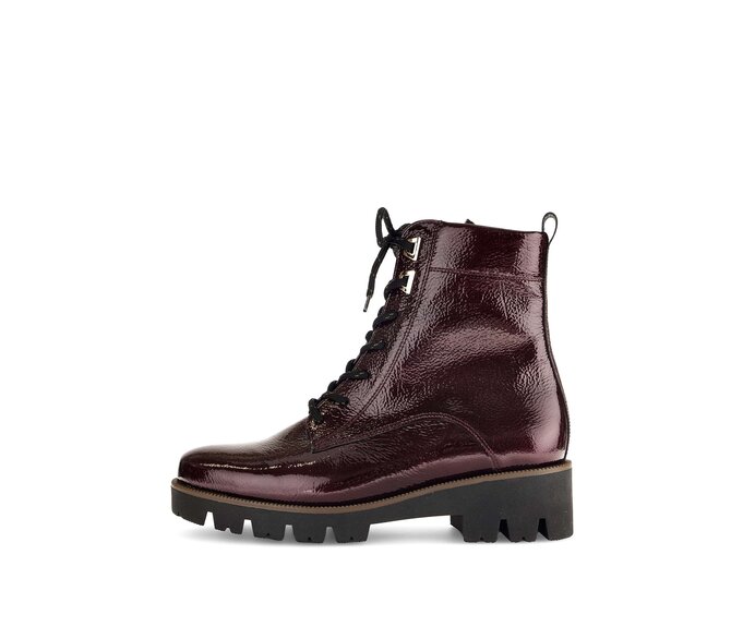 Schnürstiefelette rot #0