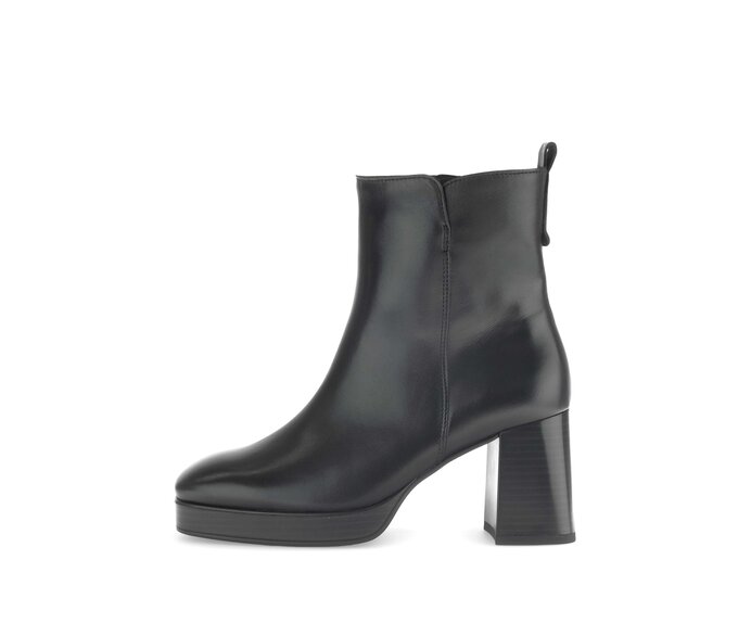 Platform ankle boot black #0