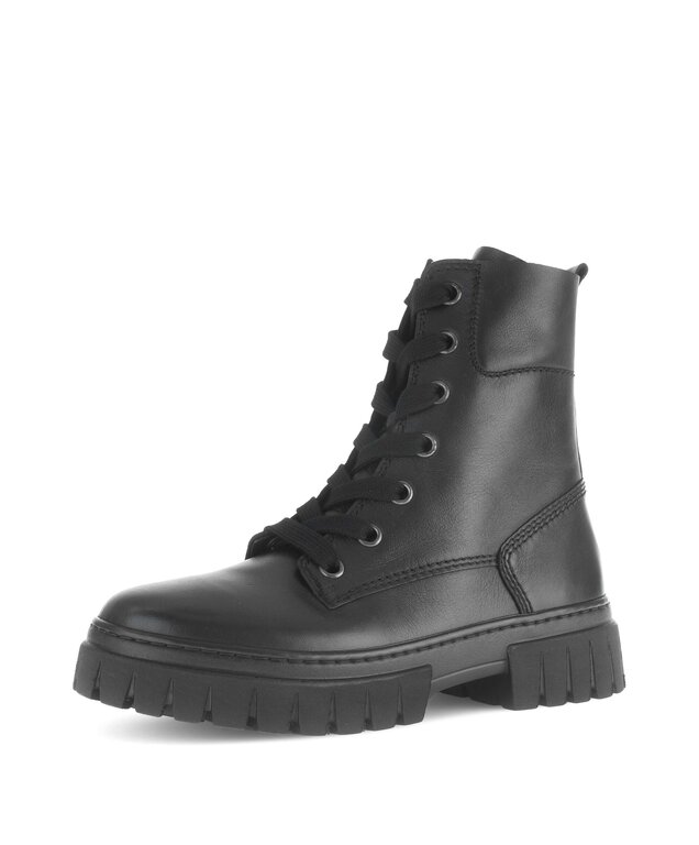 Lace-up ankle boot - 52.525.57 - Smooth leather black