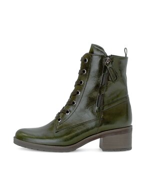 Schnürstiefelette grün