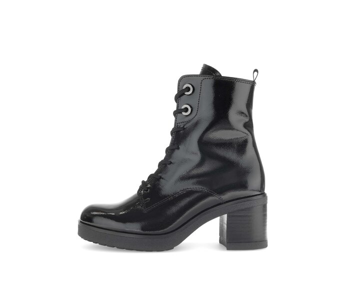 Schnürstiefelette schwarz #0