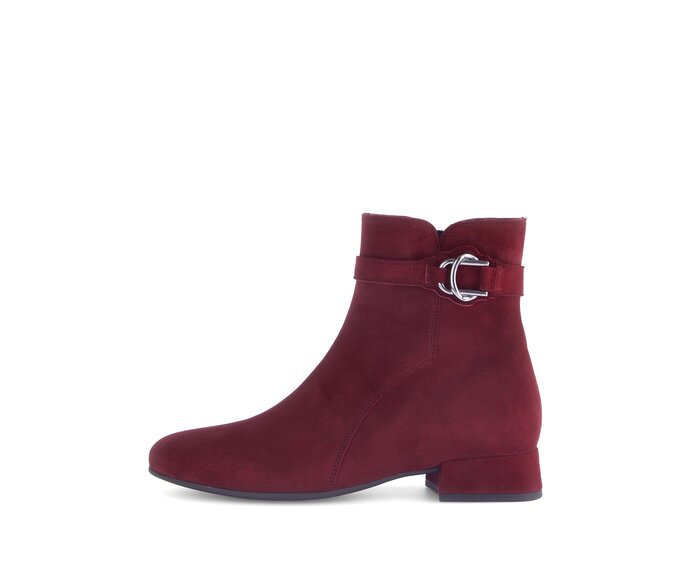 Elegante enkellaarsje 55.671.15 Suede rood Gabor