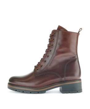 Schnürstiefelette braun
