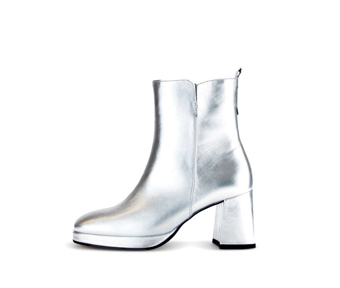 Elegante Stiefelette silber #0