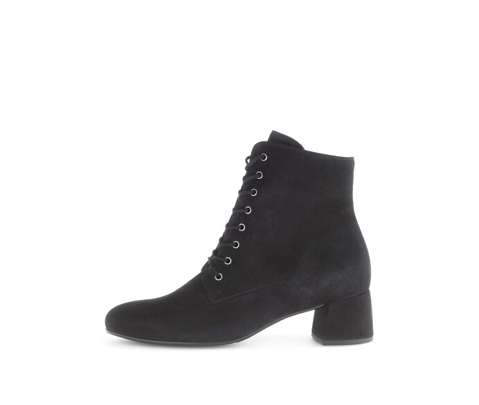 Bottine a lacets 55.681.17 Daim noir Gabor