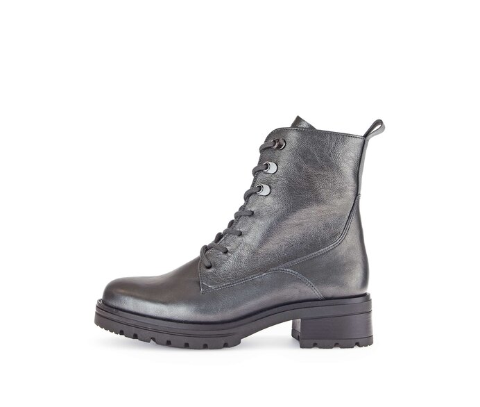 Schnürstiefelette silber #0