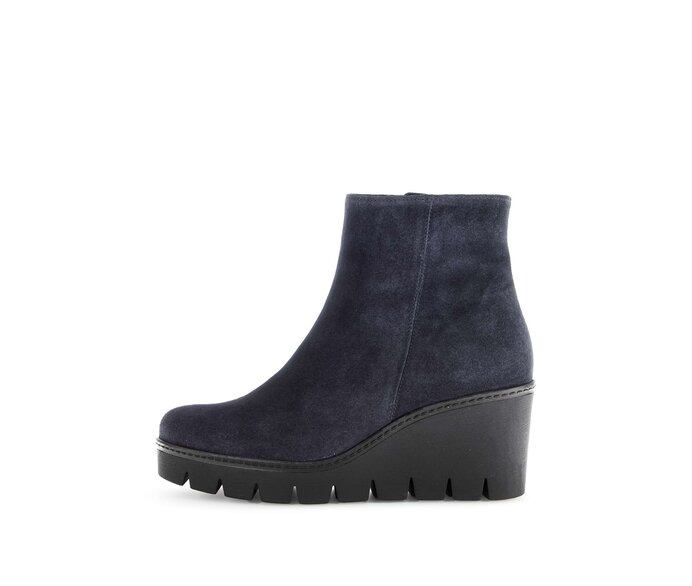 Stivaletto con plateau 54.780.16 Pelle scamosciata blu