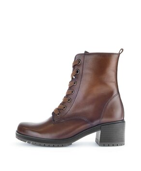 Schnürstiefelette braun