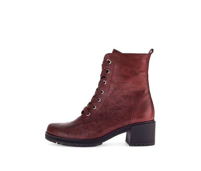 Enkellaarsjes met veter rood #0