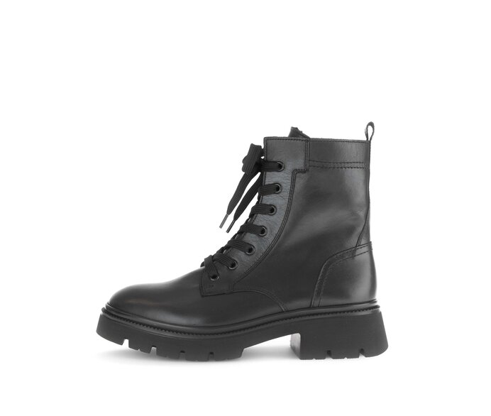 Schnürstiefelette schwarz #0