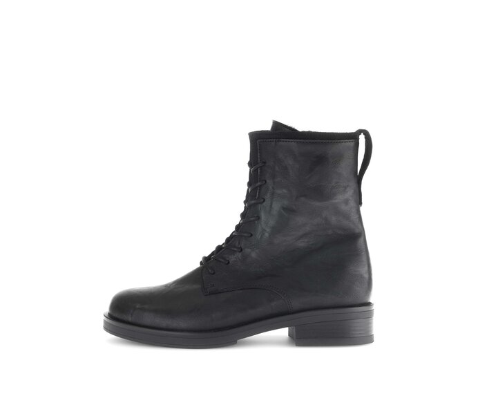 Schnürstiefelette schwarz #0