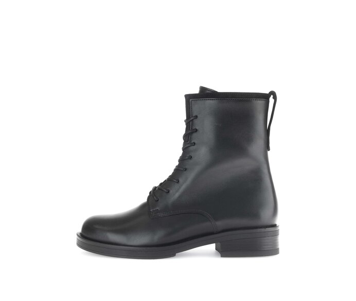 Schnürstiefelette schwarz #0