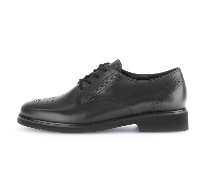 Schnürschuh schwarz #0