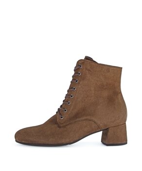 Schnürstiefelette braun