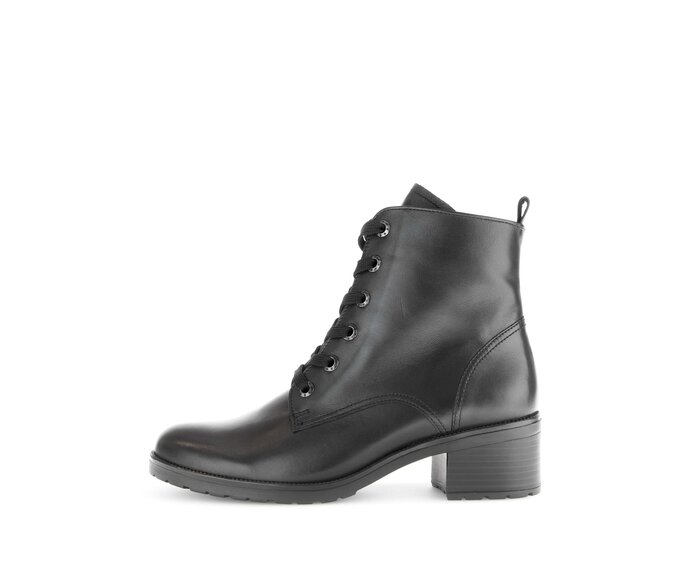 Schnürstiefelette schwarz #0