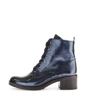 Schnürstiefelette blau