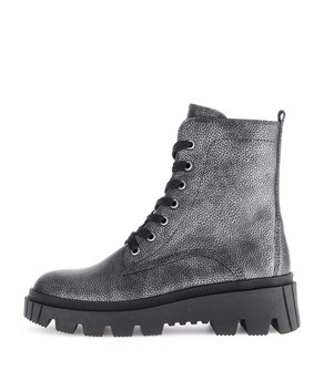 Schnürstiefelette grau