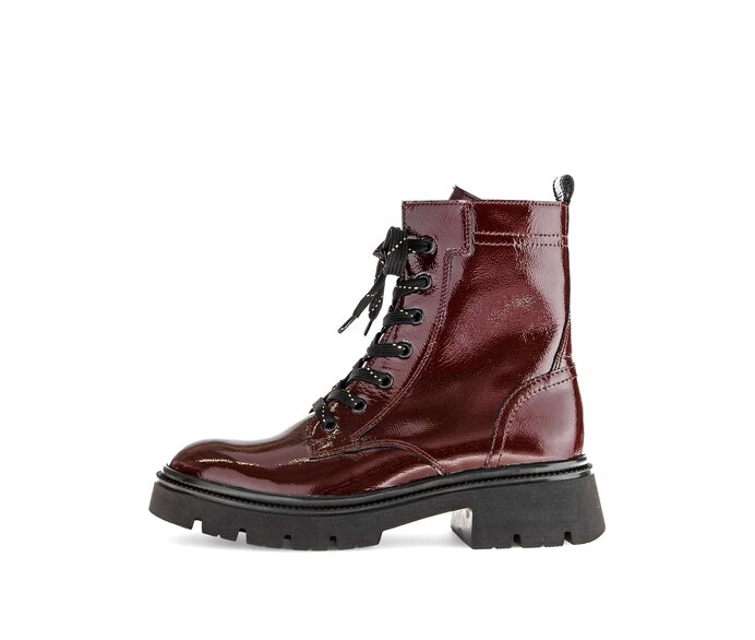 Schnürstiefelette rot #0