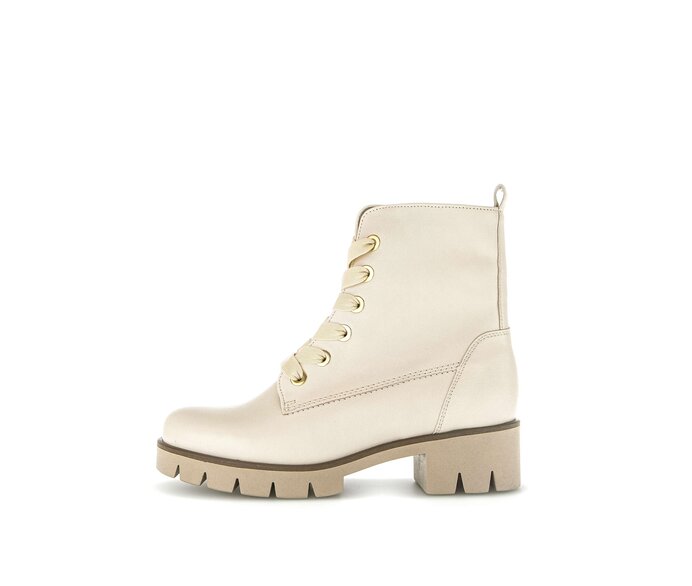 Schnürstiefelette creme #0