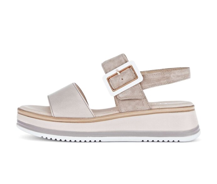 Platåsandaler beige #0
