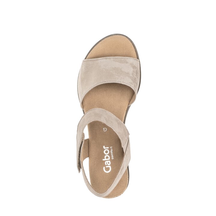 Sandale à bride beige #5