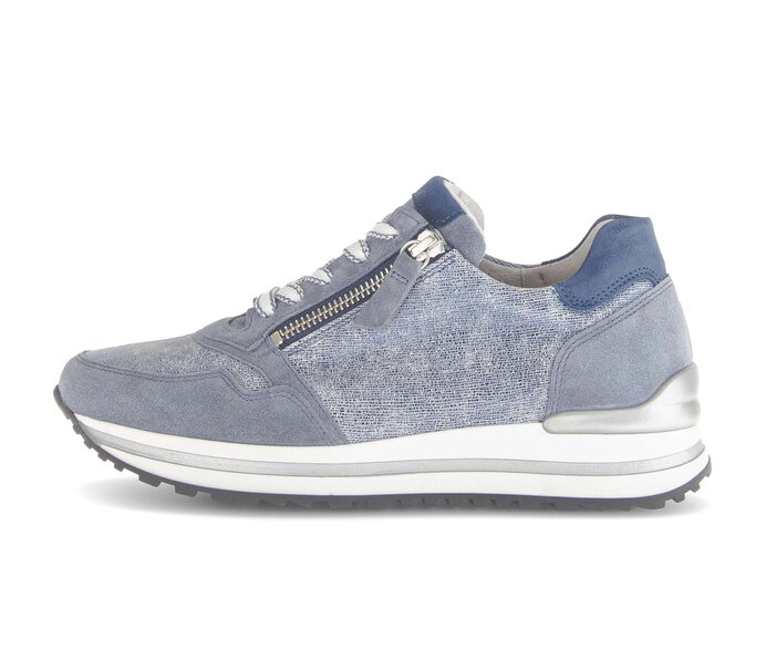 Lage sneaker blauw #0