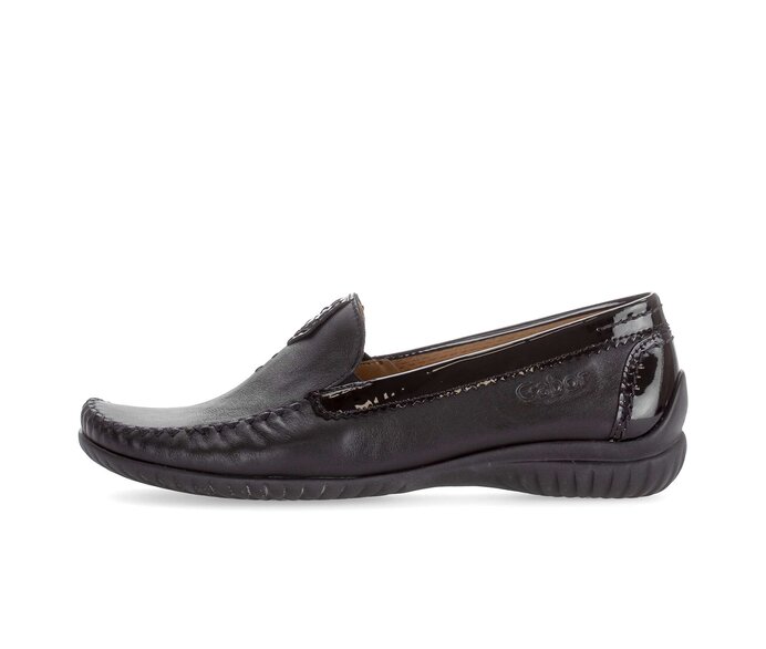 Mocassin zwart #0