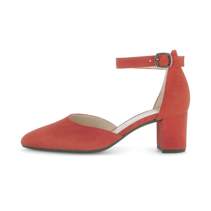 Escarpins à bride rouge #0