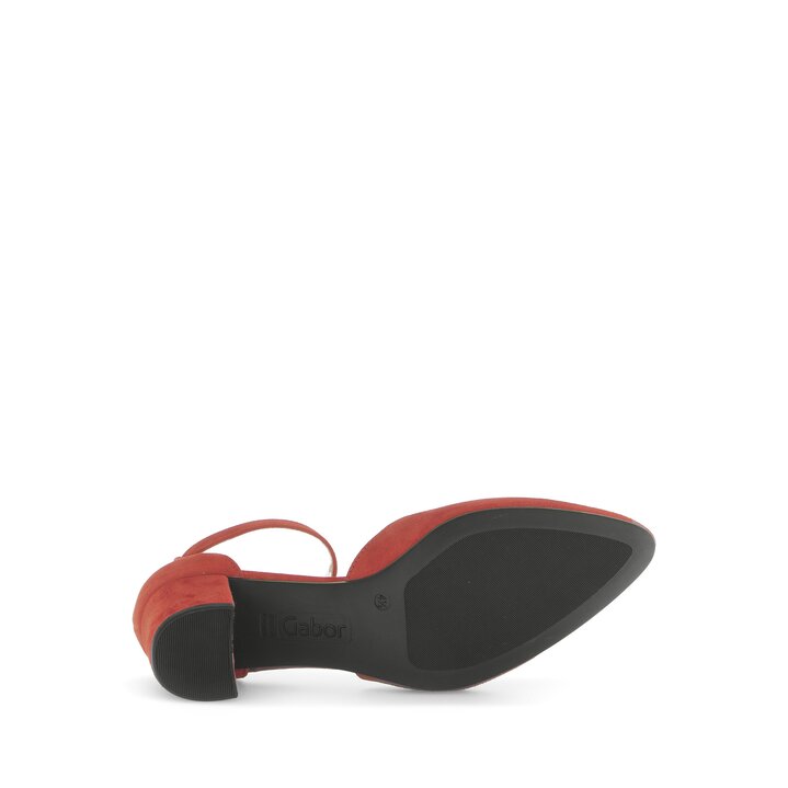 Escarpins à bride rouge #4