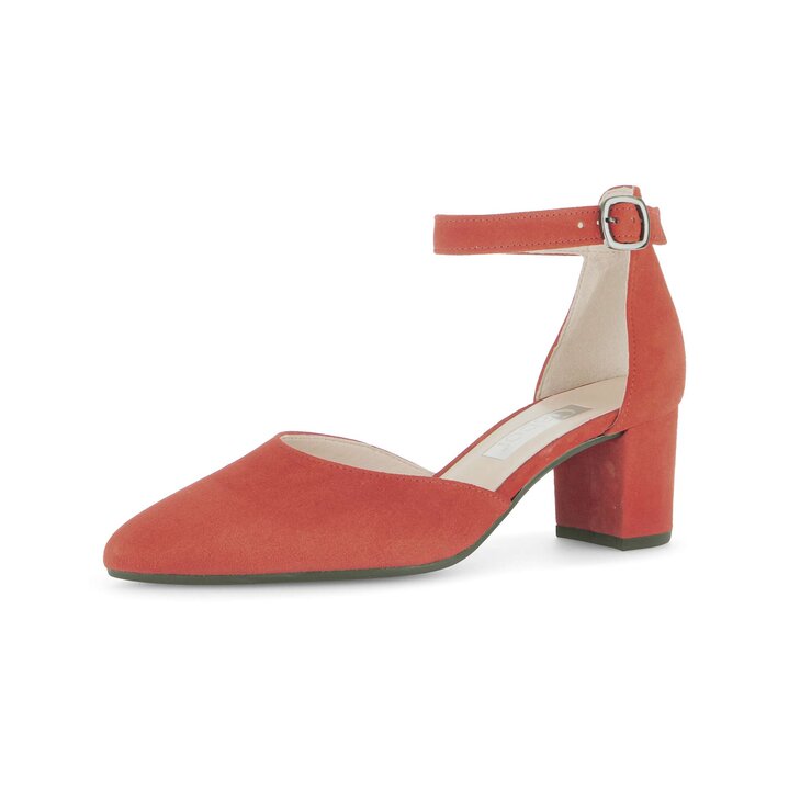 Escarpins à bride rouge #2
