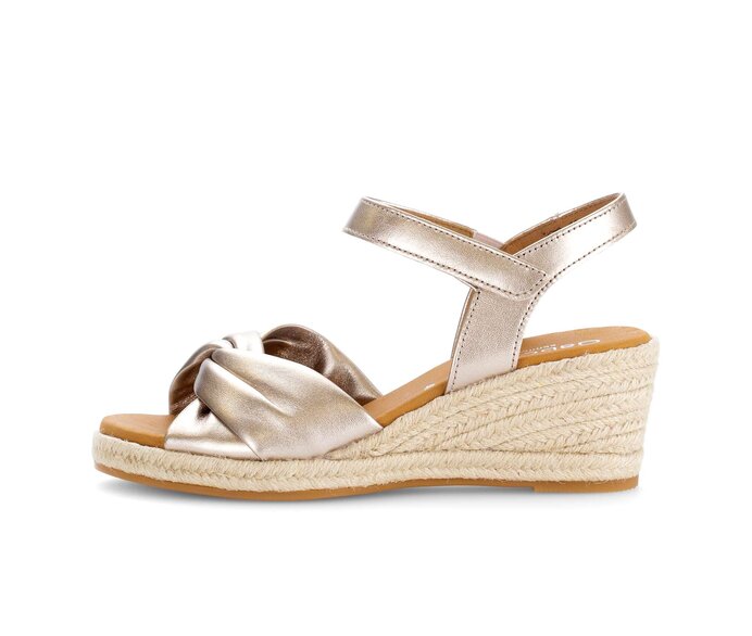 Keilsandalette gold #0