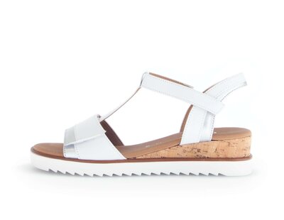 Sandalo con cinturino bianco