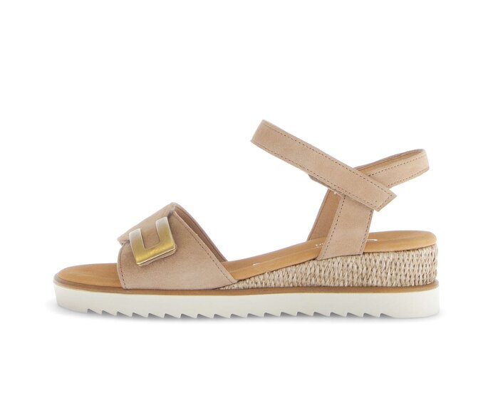Sandal met riempjes beige #0
