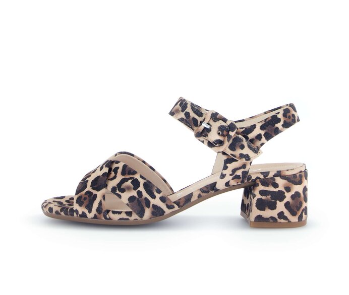 Sandal met riempjes beige #0