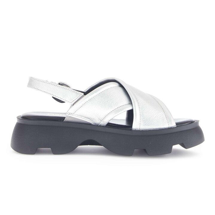 Riemchensandale silber #1