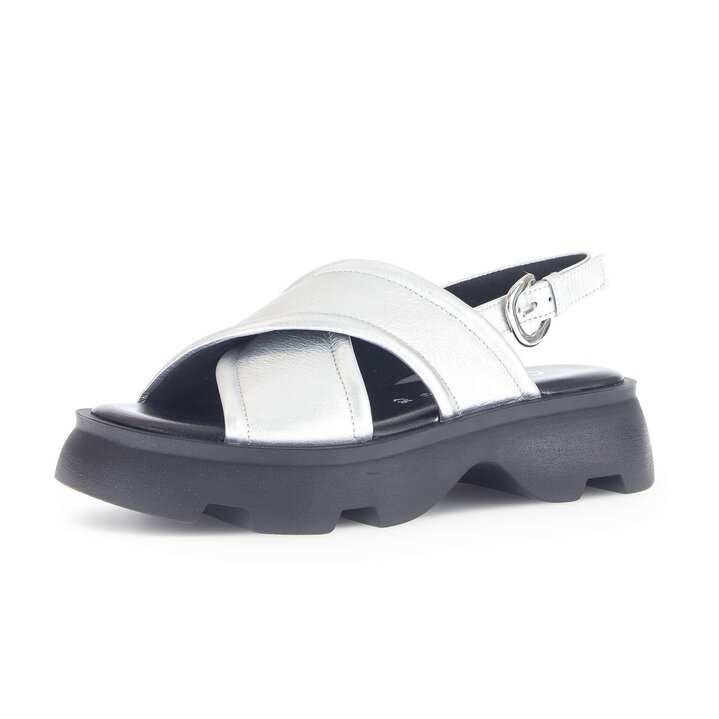 Riemchensandale silber #2