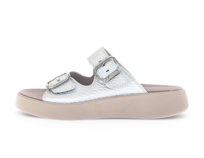 Pantolette silber