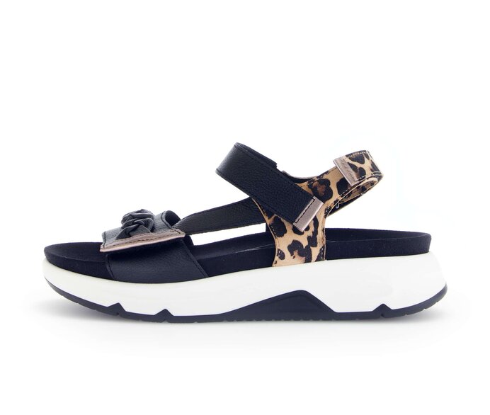 Sandal met riempjes zwart #0