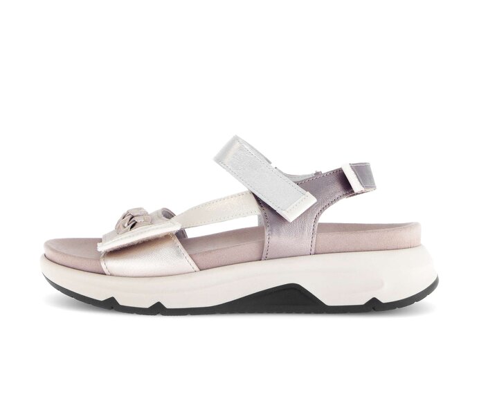 Sandal met riempjes goud #0