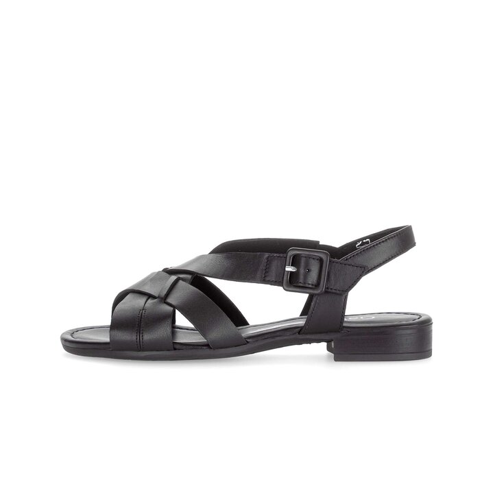 Riemchensandale schwarz #0