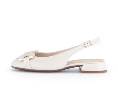 Slingpumps creme