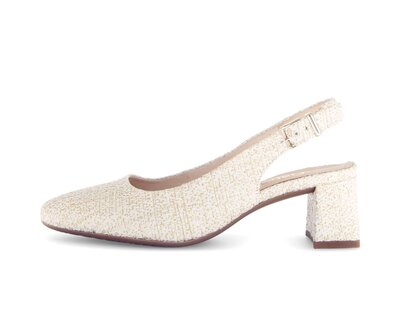 Slingpumps creme