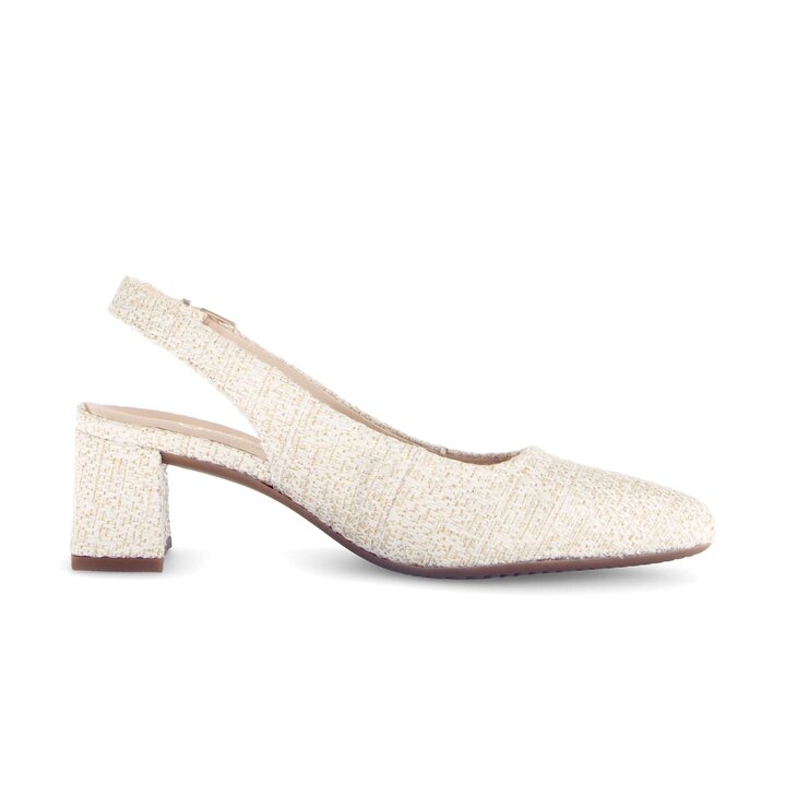 Slingpumps creme #1