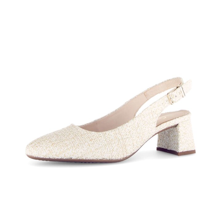 Slingpumps creme #2