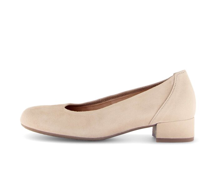 Pump op plateauzool beige #0