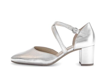 Spangenpumps silber