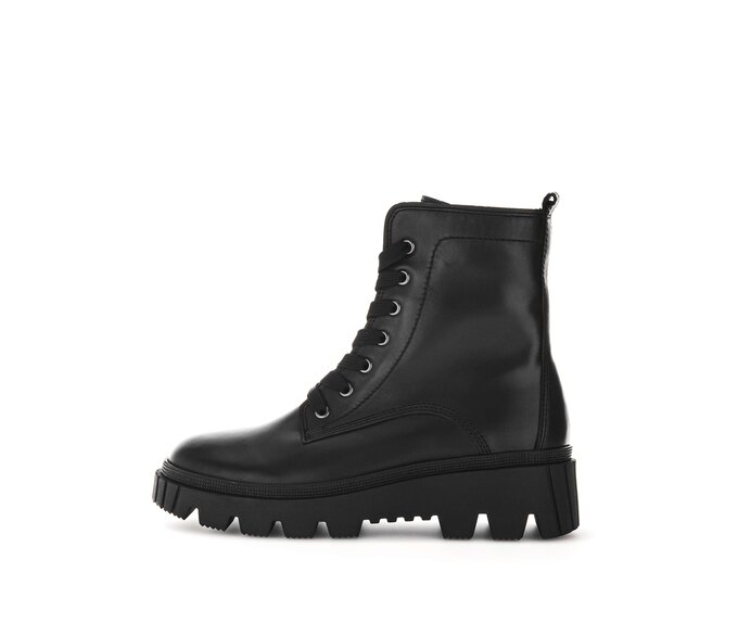 Schnürstiefelette schwarz #0